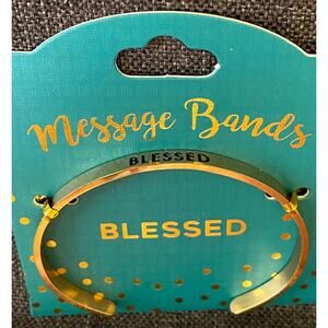 BLESSED Stamped Message Band